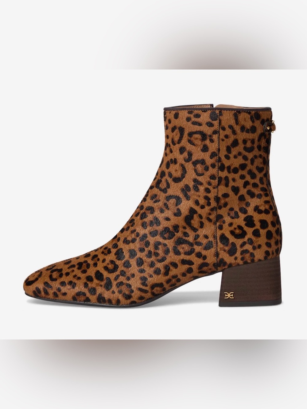 Sam Edelman Leopard Print Ankle Boot - Brown/Black